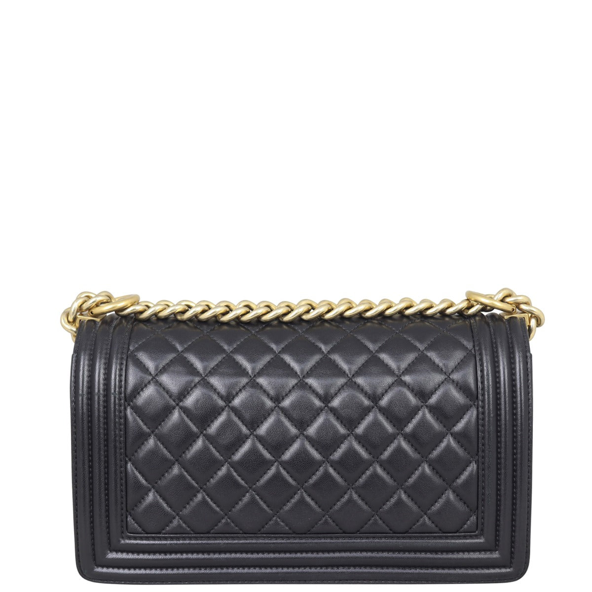 Chanel Boy Old Hardware Handbag Gold Medium