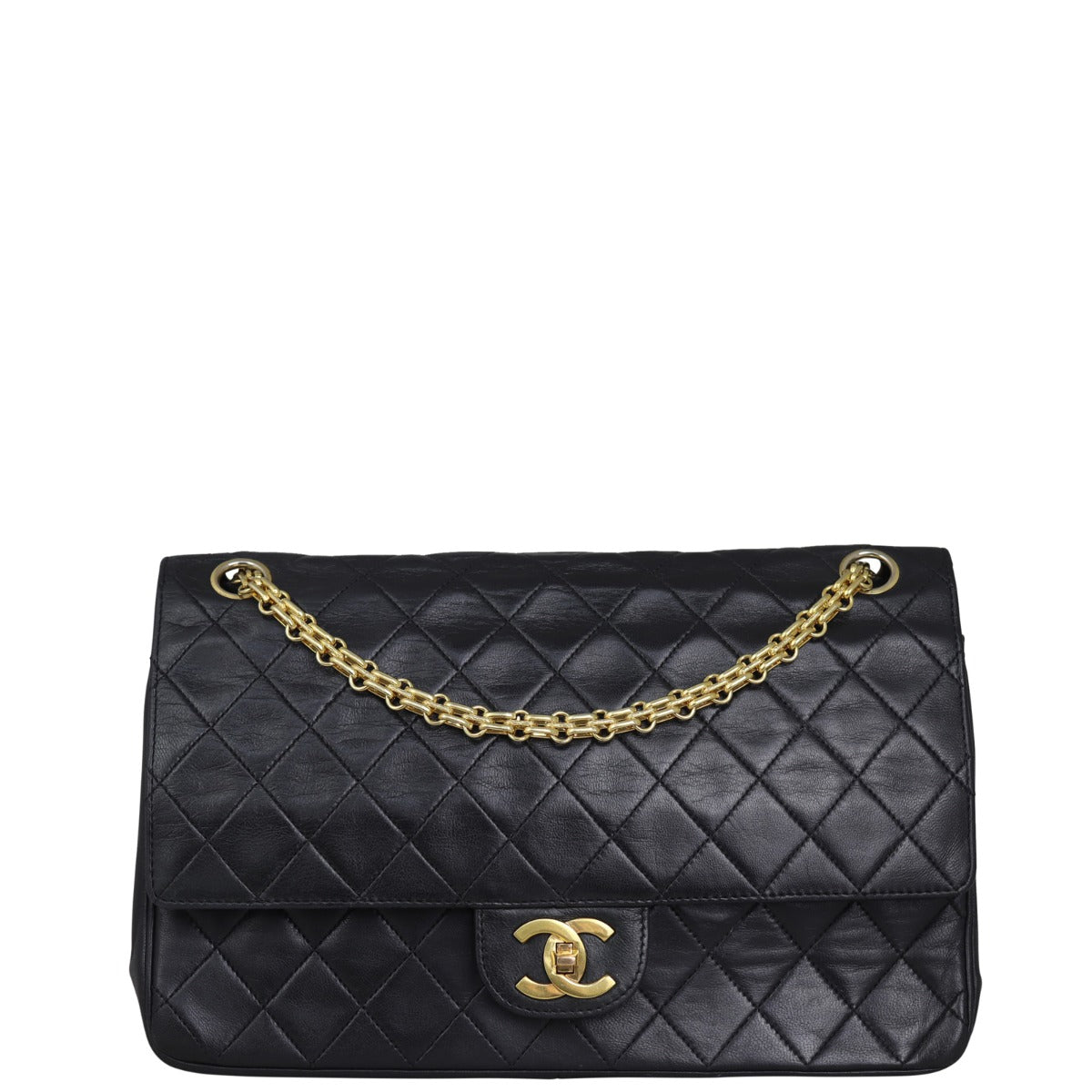 Chanel Classic Double Straps Handbag Medium Chain