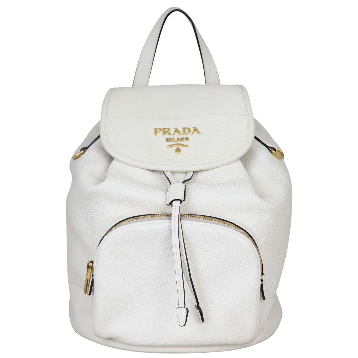 Prada Vitello Daino Convertible Strap Backpack Handbag
