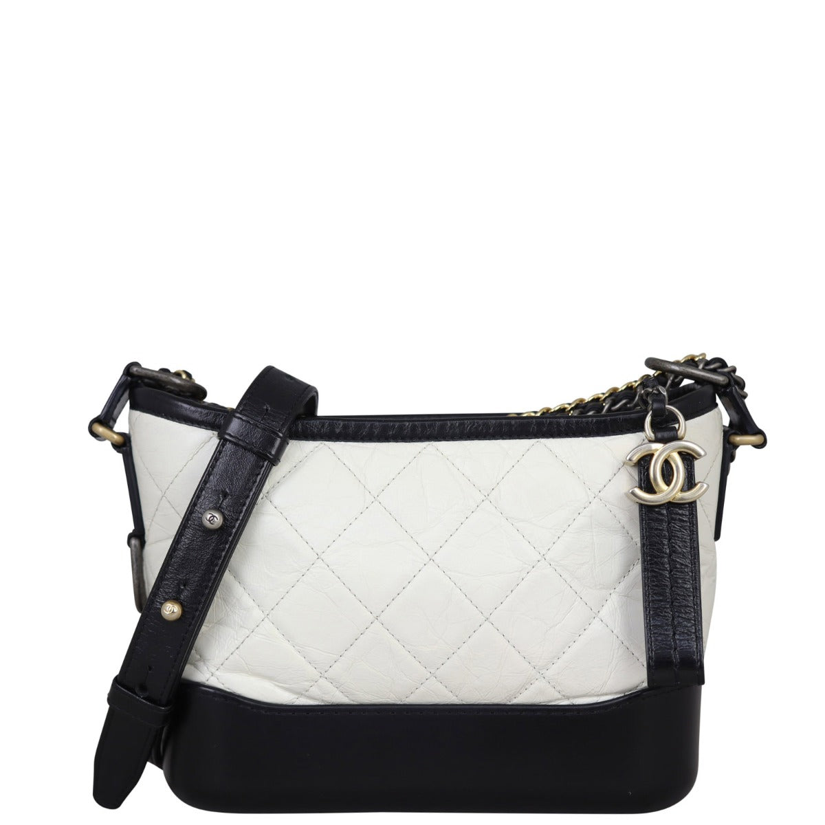 Chanel Gabrielle Hobo 24 Series White Small Hobo Bag