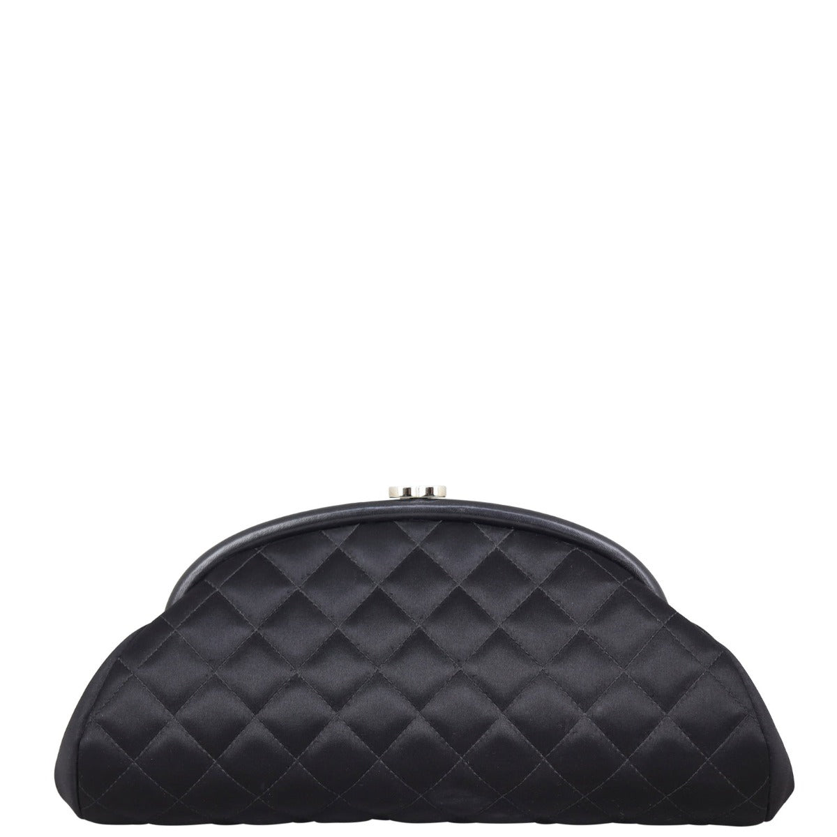 Chanel Timeless Kisslock Clutch Satin Clutch Bag