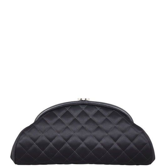 Chanel Timeless Kisslock Clutch Satin Clutch Bag
