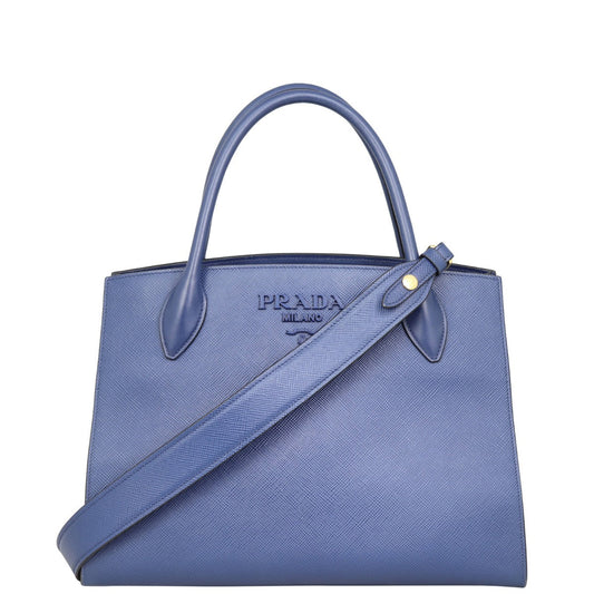 Prada Saffiano Cuir Bag Monogram Medium Travel Bag