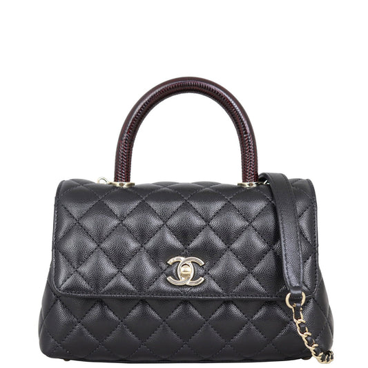 Chanel Coco Top Handle Bag Black Mini Mini Bag