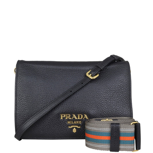 Prada Vitello Daino Crossbody Bag Flap