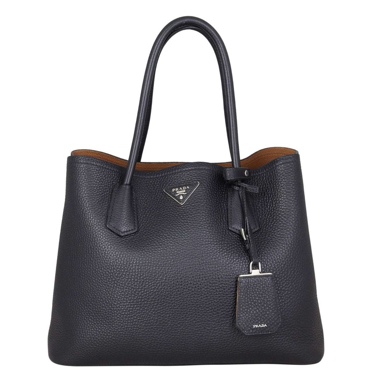 Prada Vitello Daino Double Bag Large Travel Bag