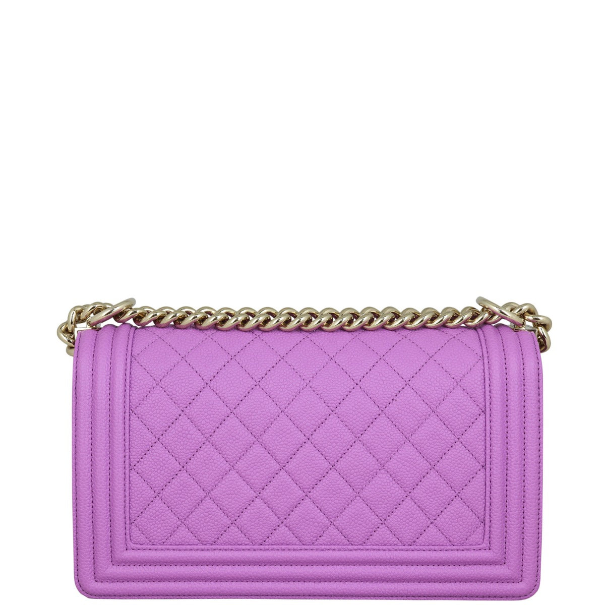 Chanel Boy Old Purple Handbag Medium