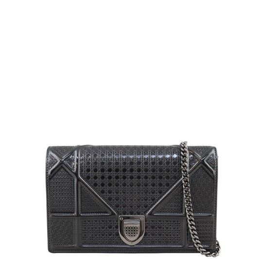 Dior Crossbody Bag ama Wallet on -cannage Micro Chain Shoulder Bag