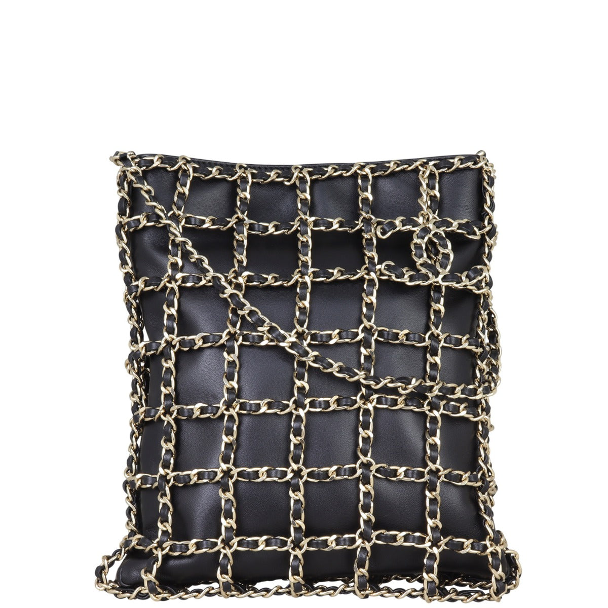 Chanel Lambskin Net Shoulder Bag Chain