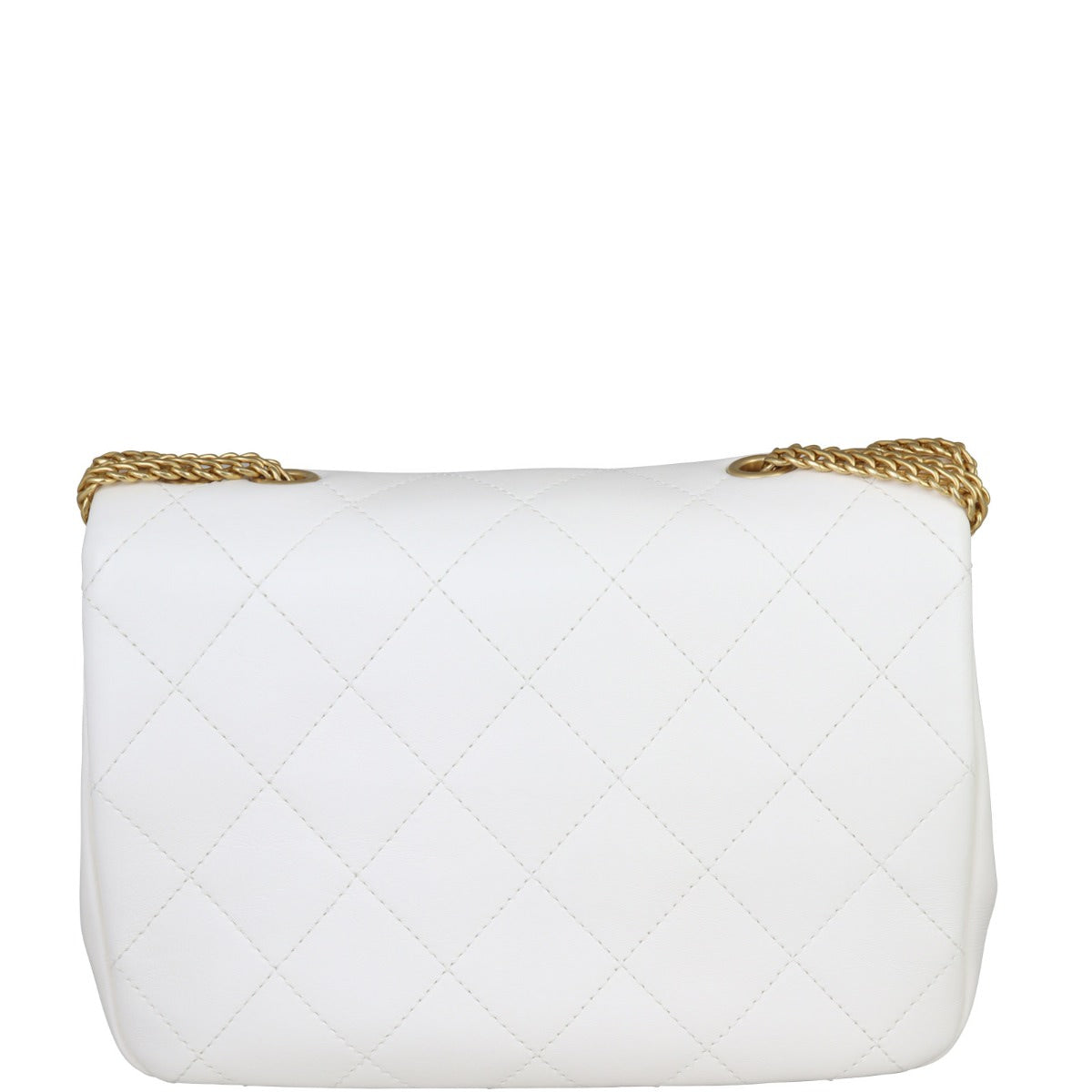 Chanel Looping Bag White Chain Handbag