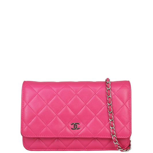 Chanel Classic Wallet on Hot Handbag Pink Chain