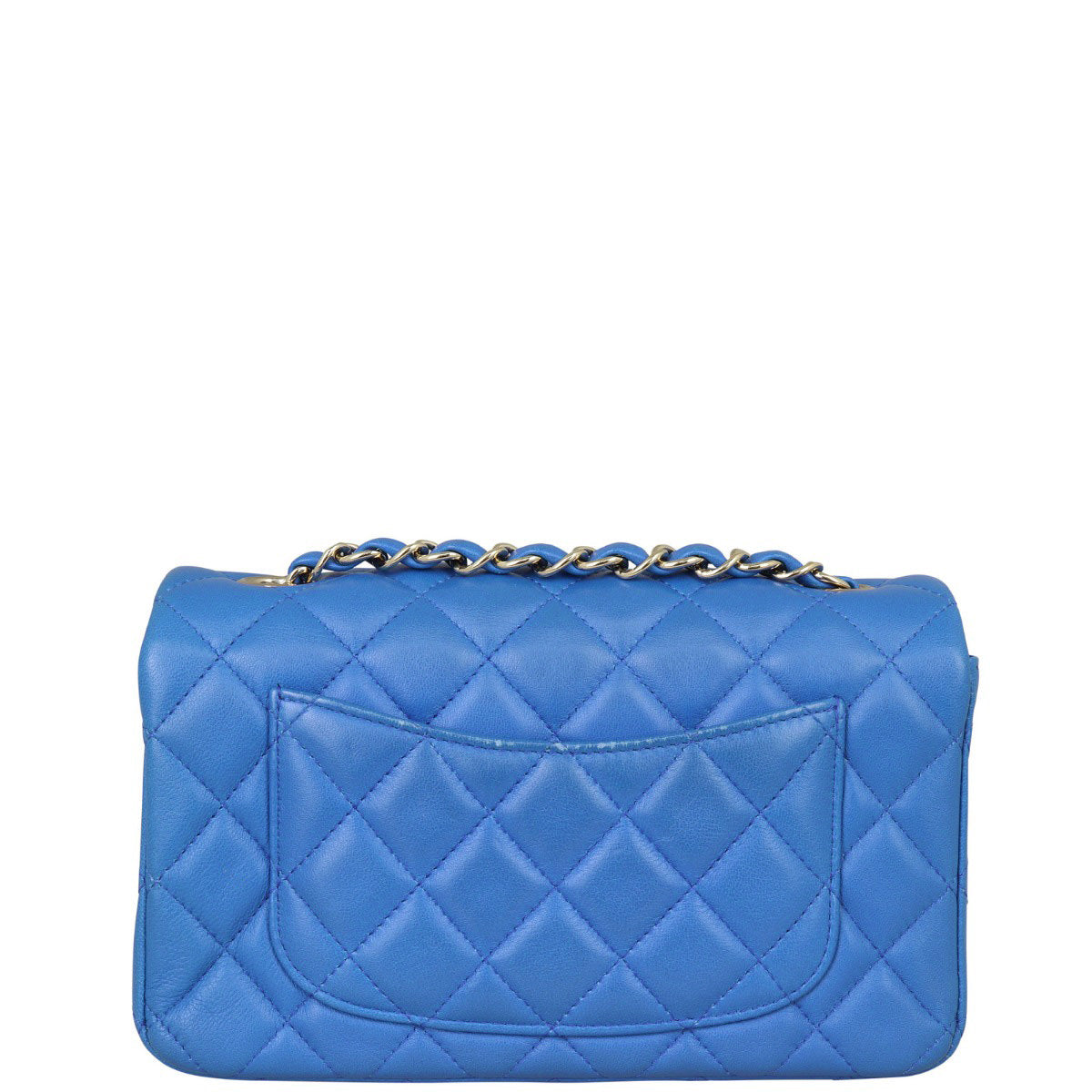 Chanel Classic Flap Rectangular Bag Royal Blue Mini Bag