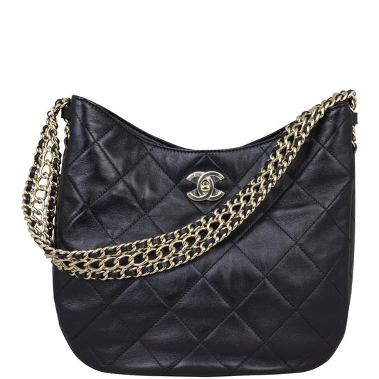 Chanel CC Lambskin Hobo Hobo Bag