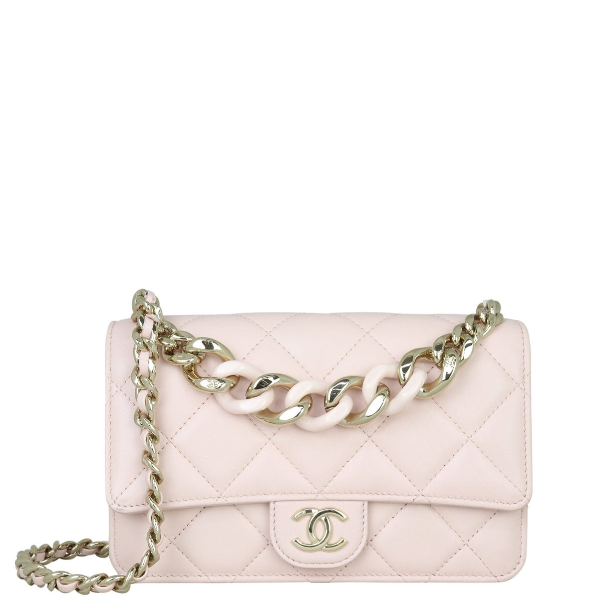 Chanel Plexi Wallet on Handbag Chain