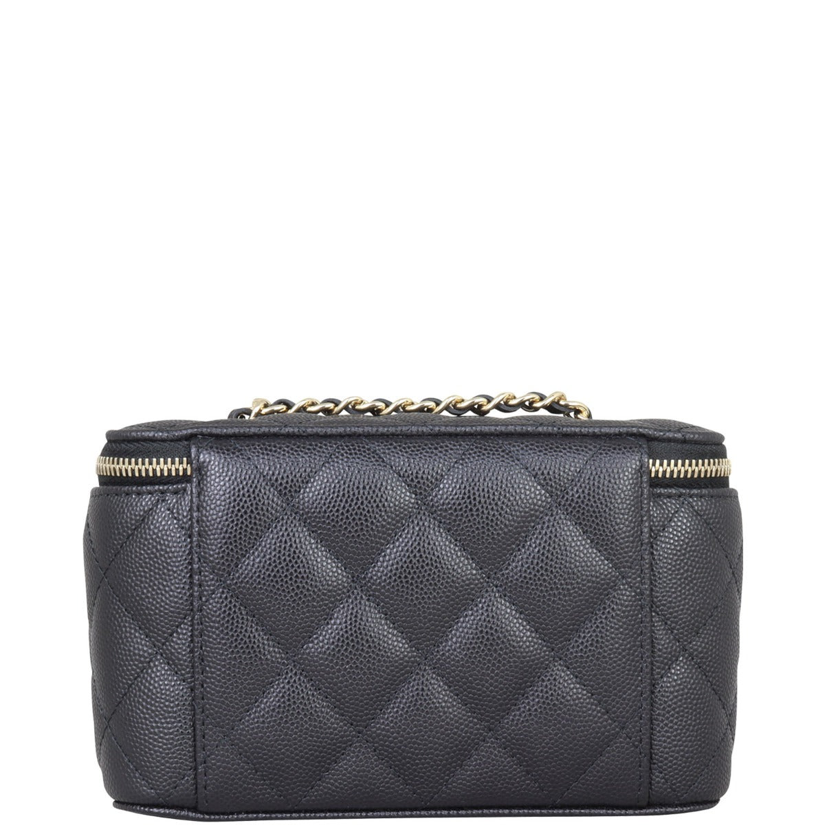Chanel Vanity Case with Hardware Handbag Gold Chain