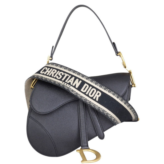 Dior Crossbody Bag Saddle Bag with Strap Embroidered Shoulder Bag
