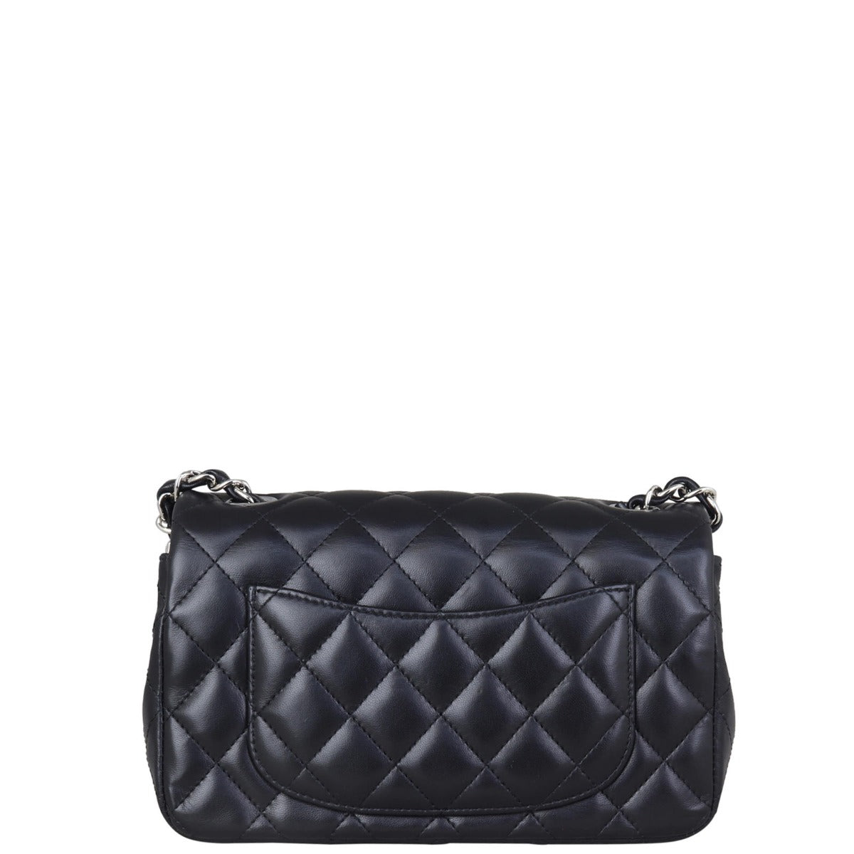 Chanel Classic Flap Rectangular Bag Lambskin SHW Black Mini Bag