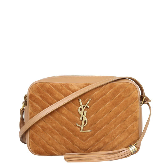 YSL Saint Laurent Lou Camera Bag Suede Crossbody Bag