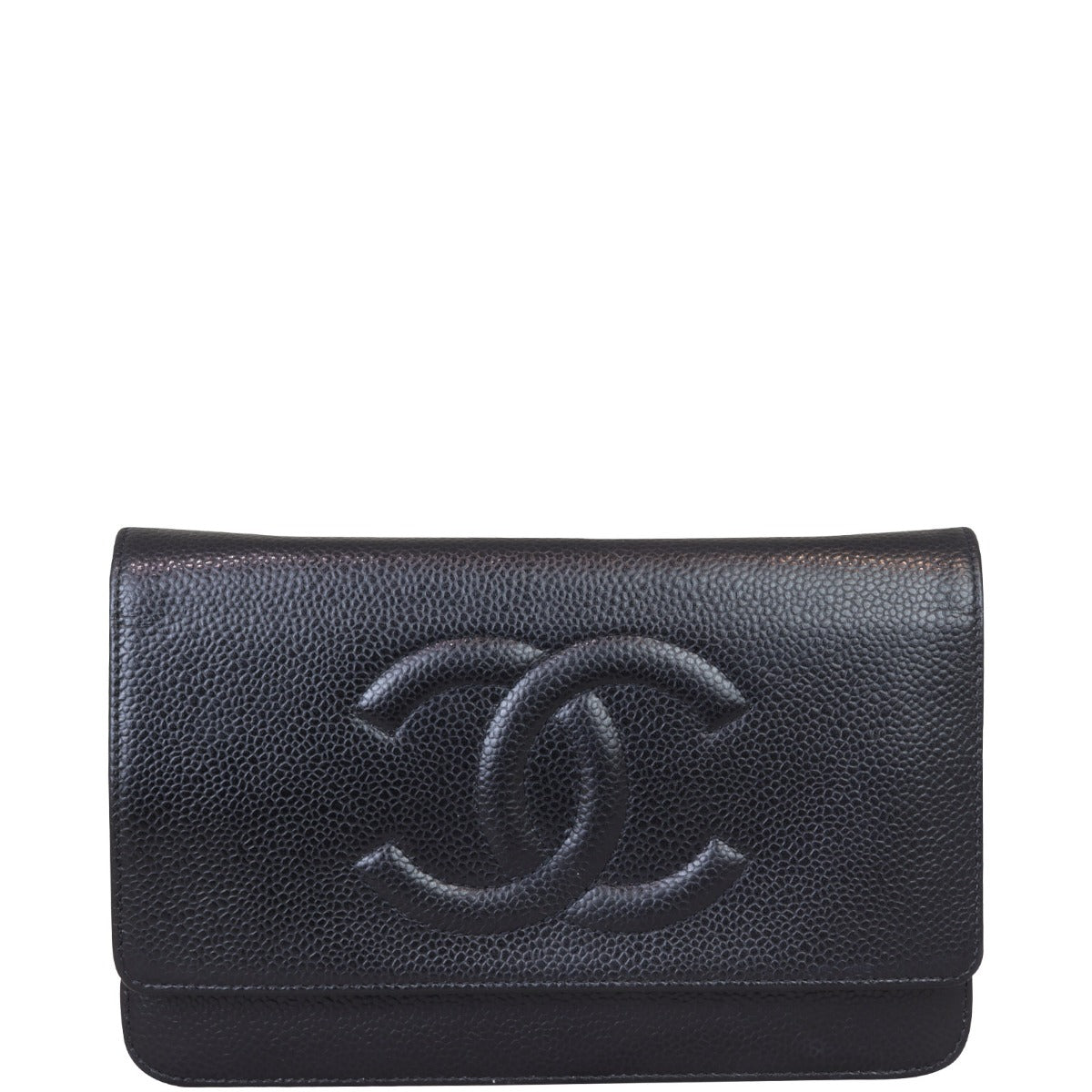 Chanel Timeless Wallet on Handbag Black Chain