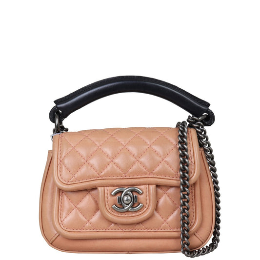 Chanel Prestige Top Handle Bag Small Flap Handbag