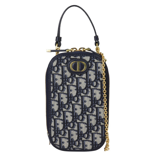 Dior Handbag 30 Montaigne Phone Holder Oblique Canvas