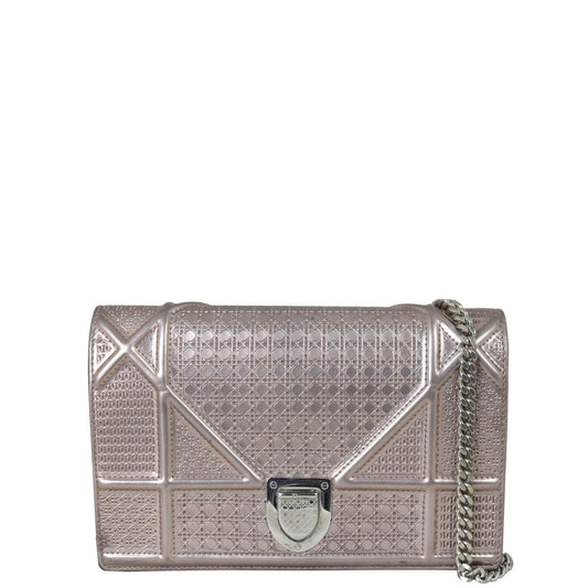 Dior Crossbody Bag ama Wallet on -cannage 2 Micro Chain Shoulder Bag
