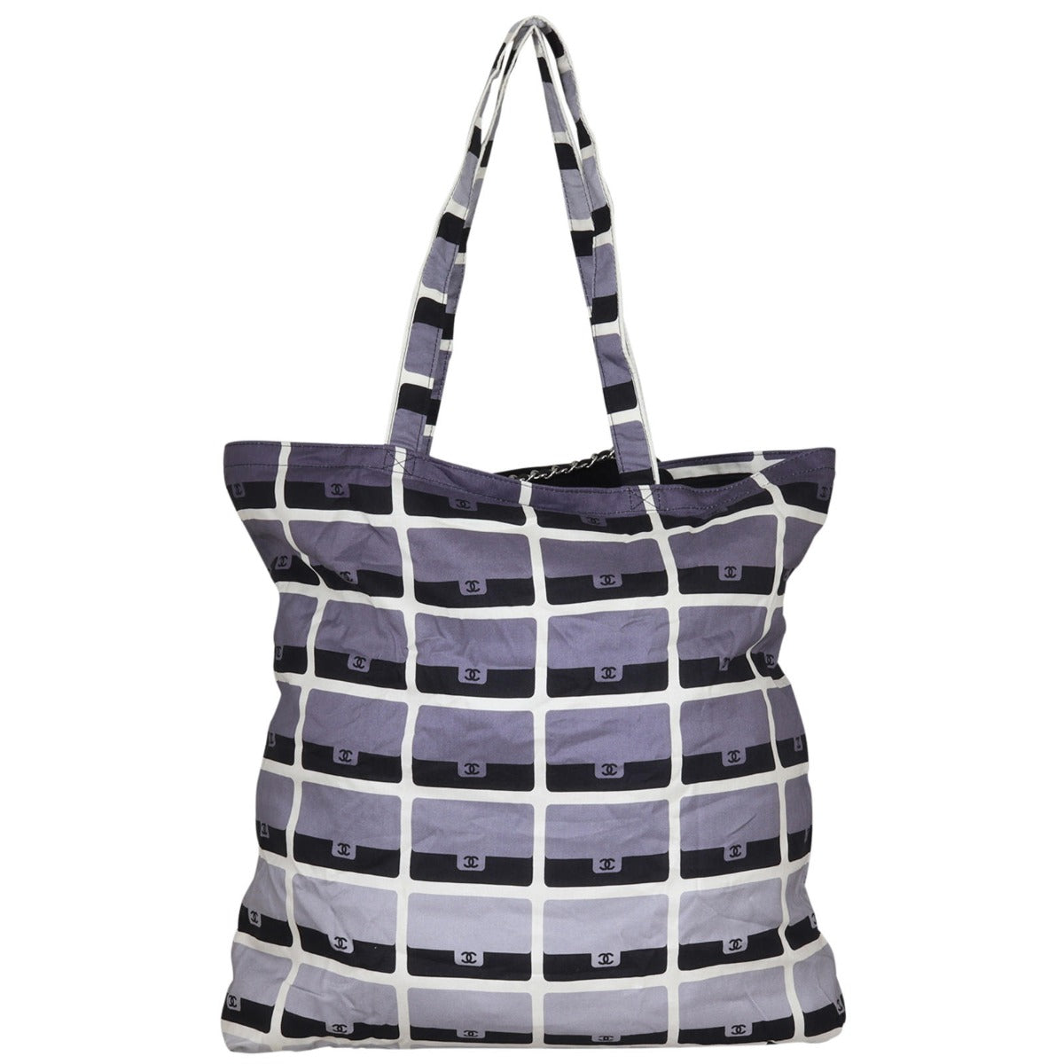 Chanel Fabric Tote with Pouch Chain Tote Bag