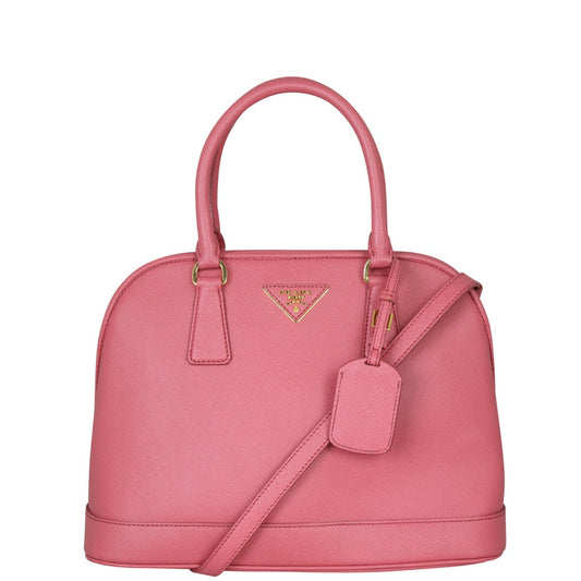 Prada Handbag Lux Promenade Saffiano Pink Small