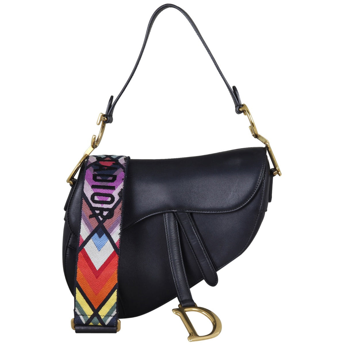 Dior Crossbody Bag Saddle Bag with Strap 4 Embroidered Shoulder Bag