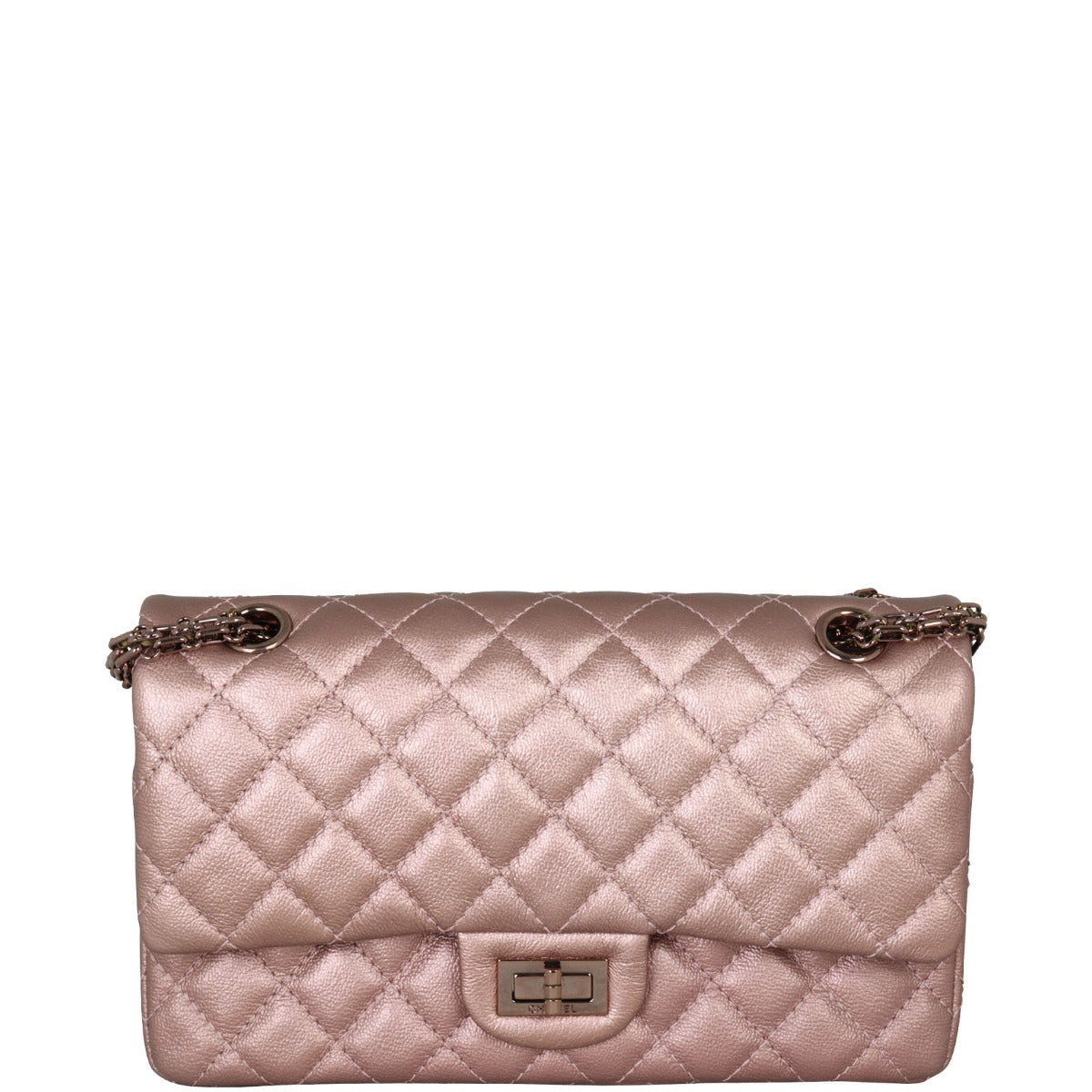 Chanel 2.55 Reissue 225 Double Bag Pink Flap Handbag