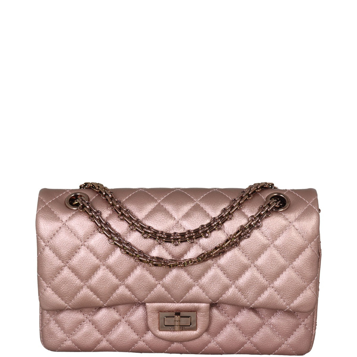 Chanel 2.55 Reissue 225 Double Bag Pink Flap Handbag