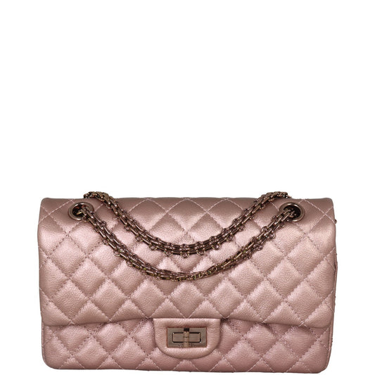 Chanel 2.55 Reissue 225 Double Bag Pink Flap Handbag