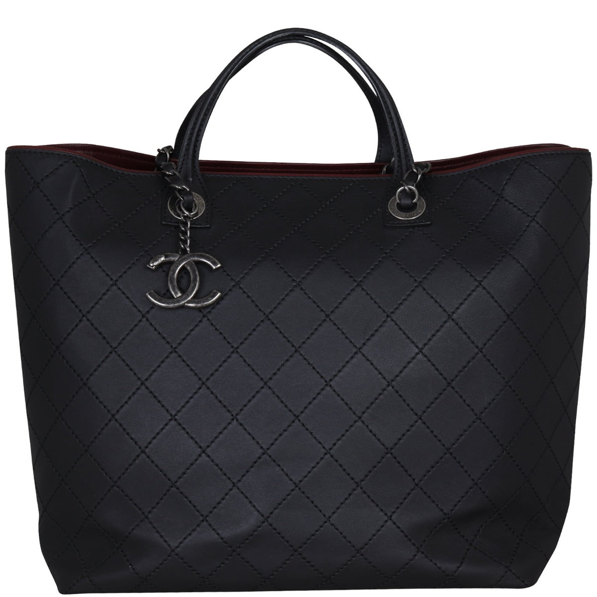 Chanel CC Charm Two Way Shopping Tote Tote Bag