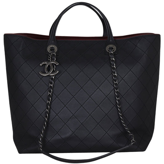 Chanel CC Charm Two Way Shopping Tote Tote Bag