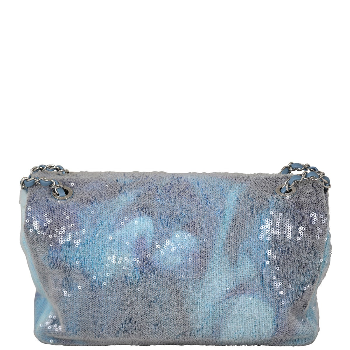 Chanel Classic Single Sequin Waterfalls Handbag Large Flap