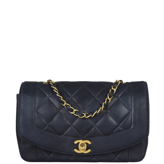 Chanel Diana Bag Faded Black Flap Handbag