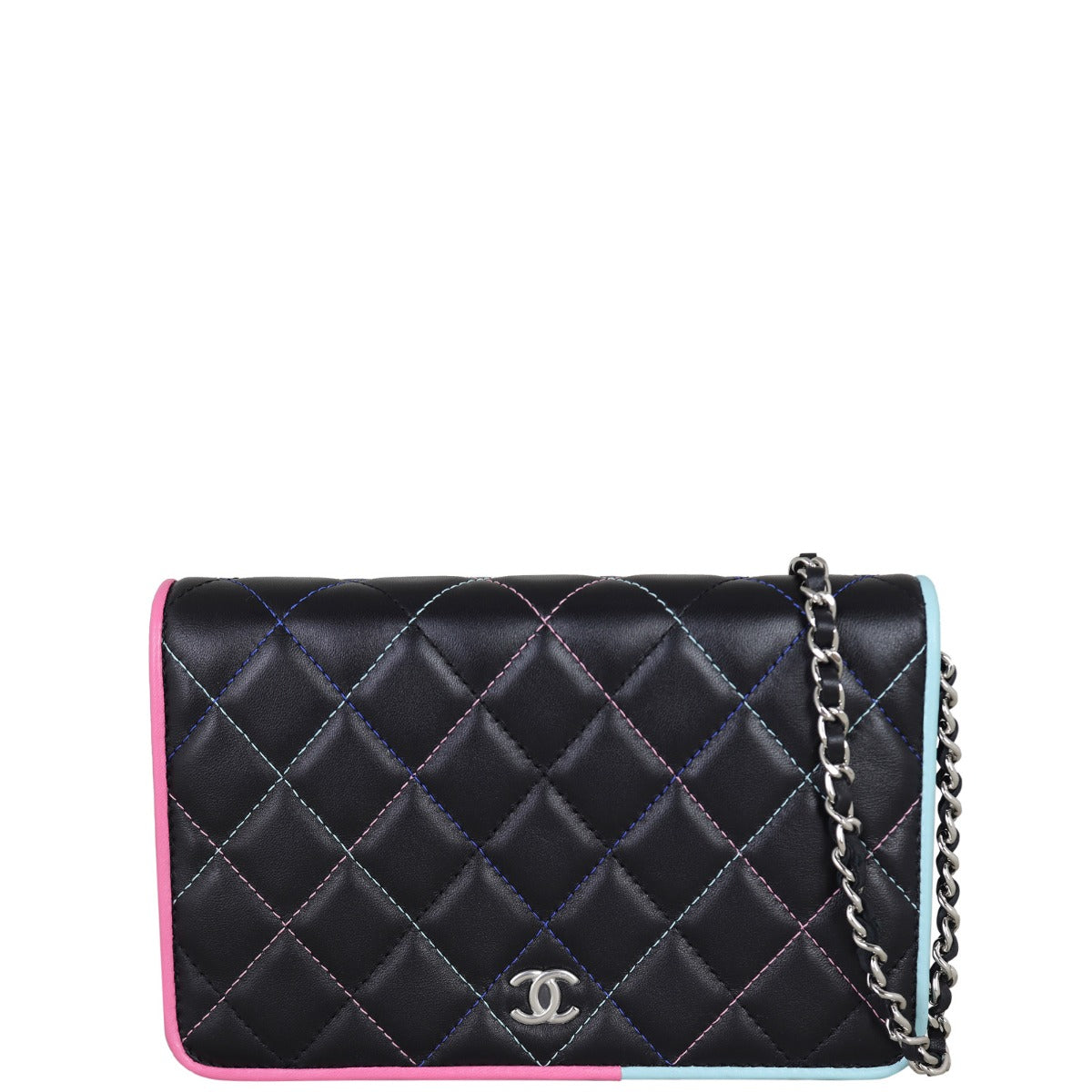 Chanel Multi Stitch Wallet on Handbag Chain