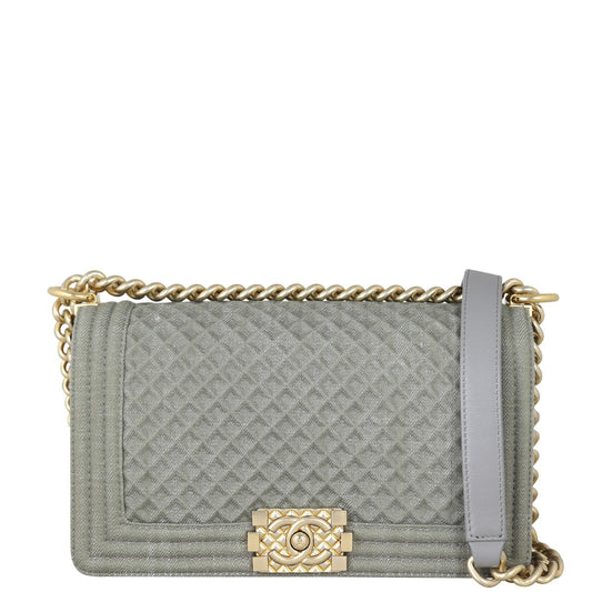 Chanel Boy Old 23 Series Handbag Denim Medium