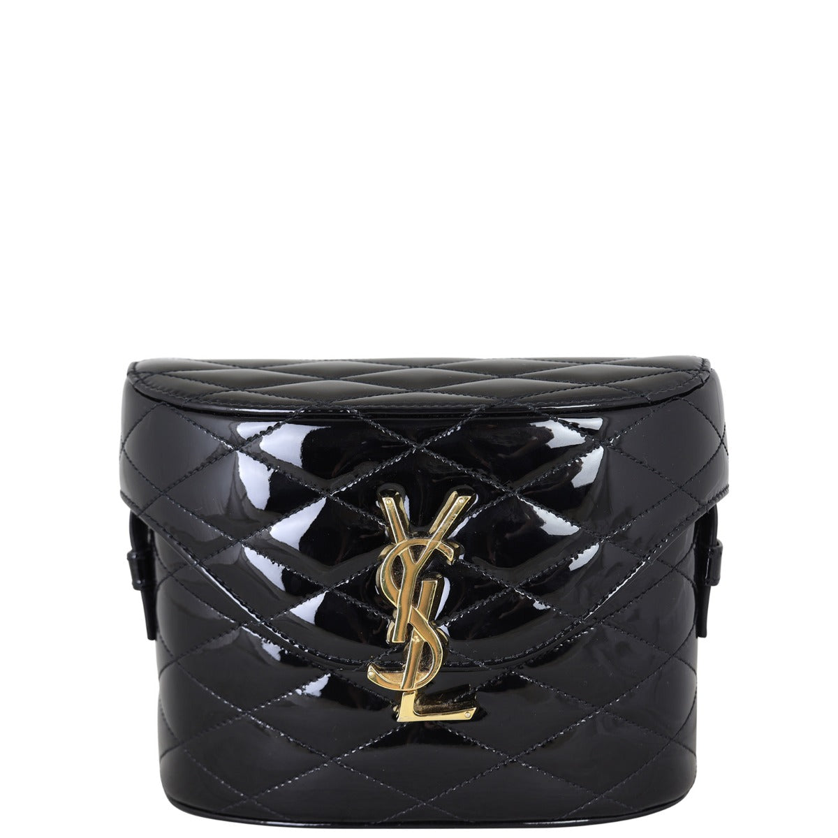 YSL Saint Laurent June Box Bag Patent Travel Bag