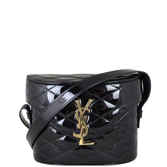 YSL Saint Laurent June Box Bag Patent Travel Bag
