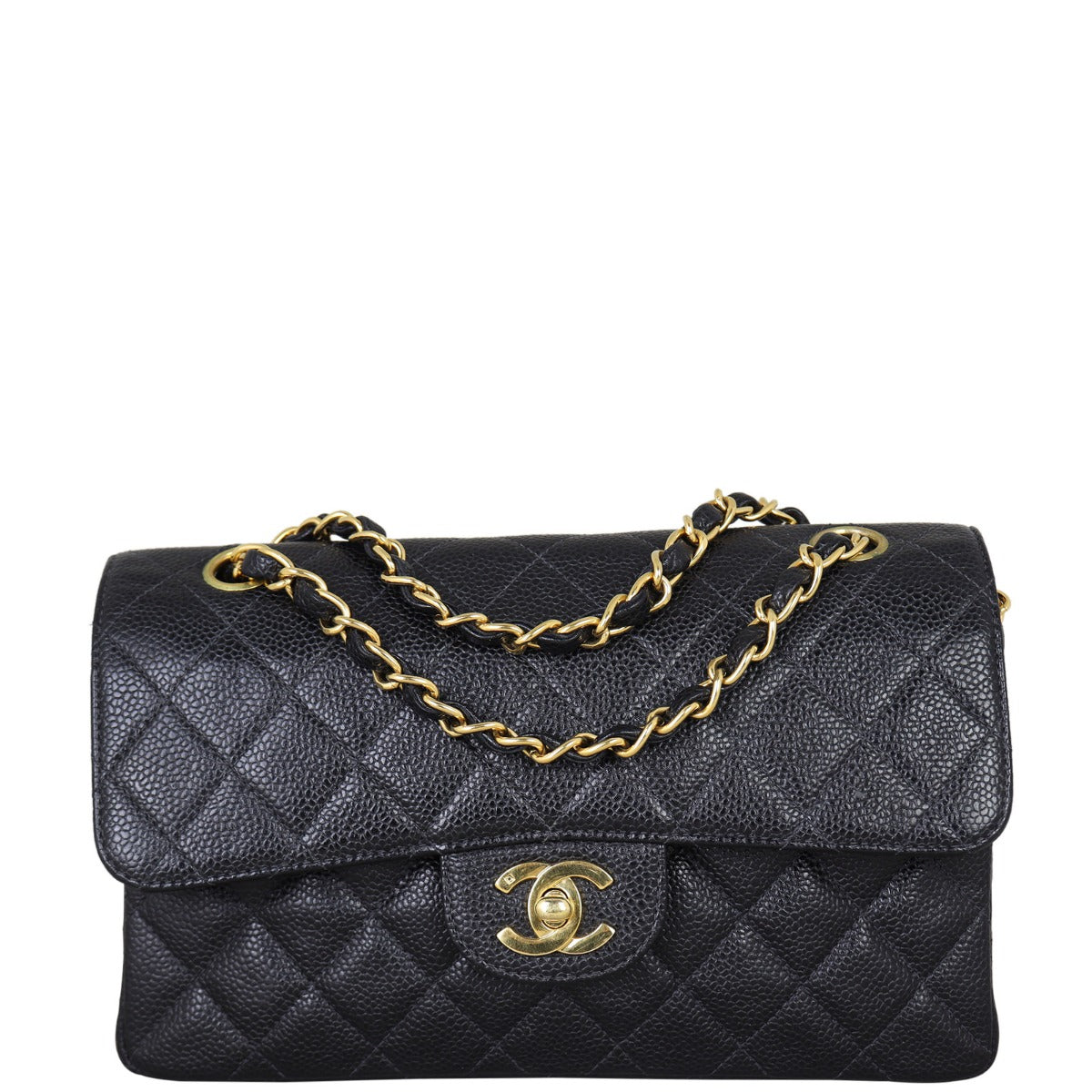 Chanel Classic Double Caviar Handbag Small Flap