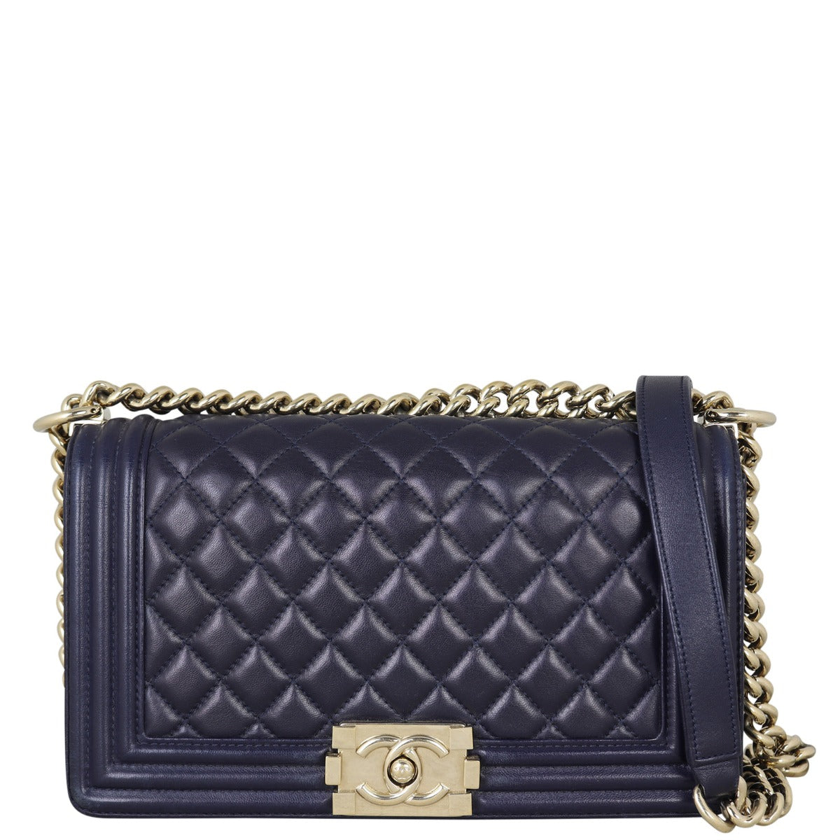 Chanel Boy Old 22 Series Handbag Black Medium