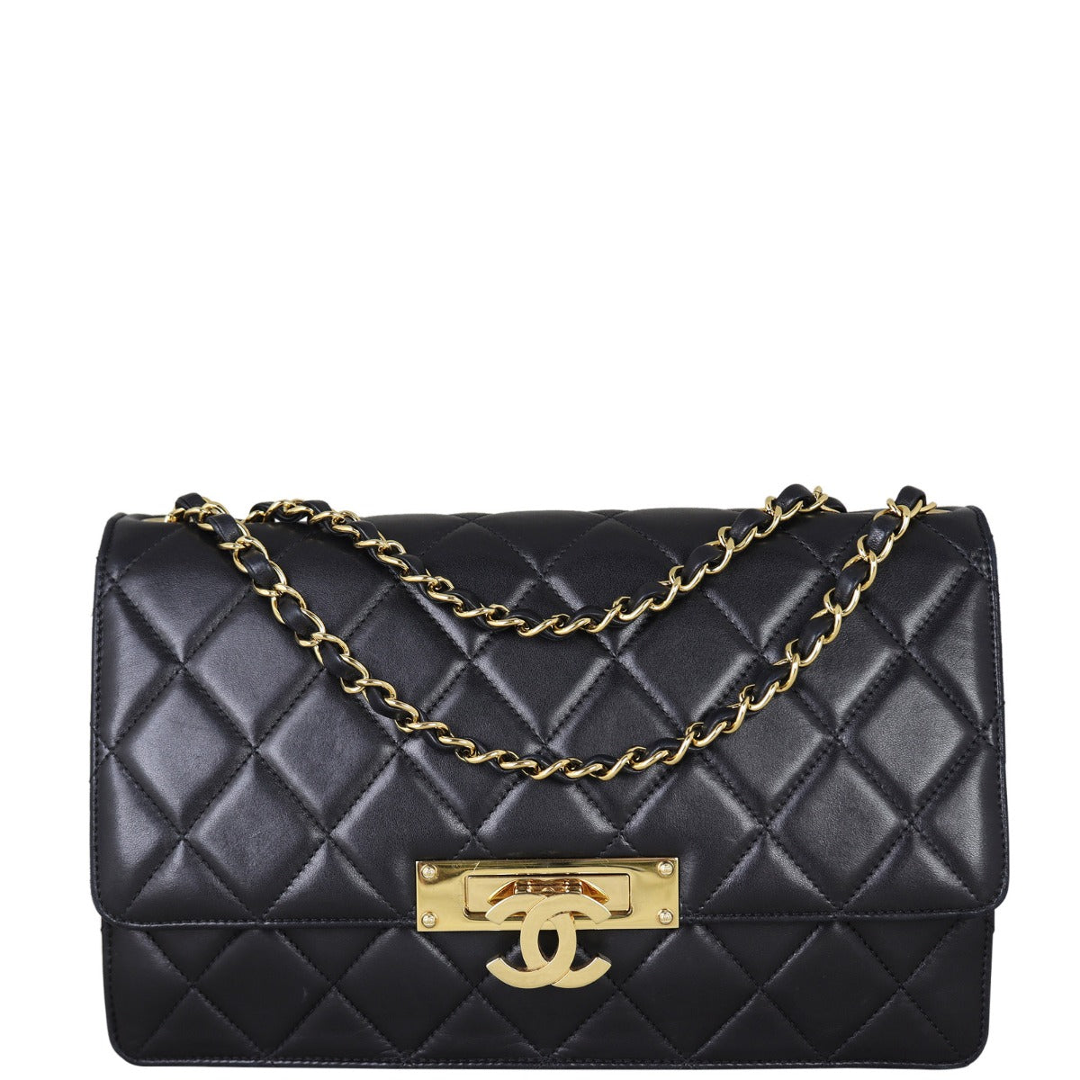Chanel CC Golden Class Bag Large Handbag