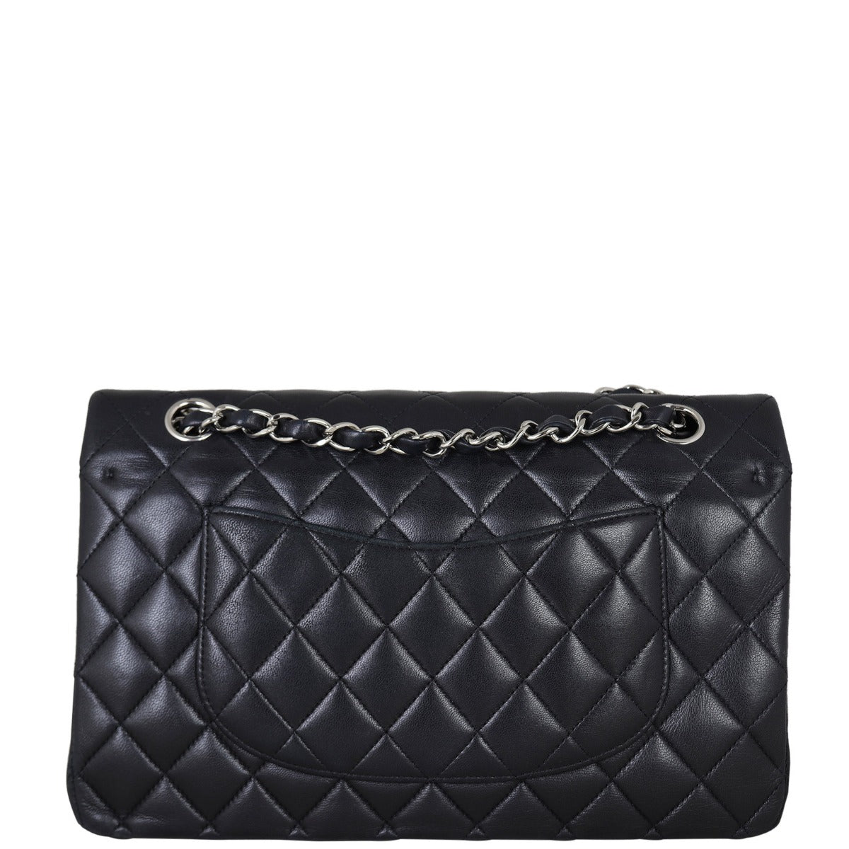 Chanel Classic Double 13 Series Handbag Black Medium