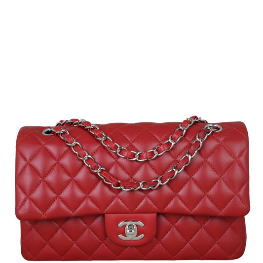 Chanel Classic Double 30 Series Handbag Red Medium