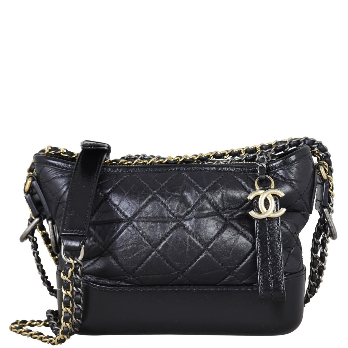 Chanel Gabrielle Hobo 24 series Black Small Hobo Bag