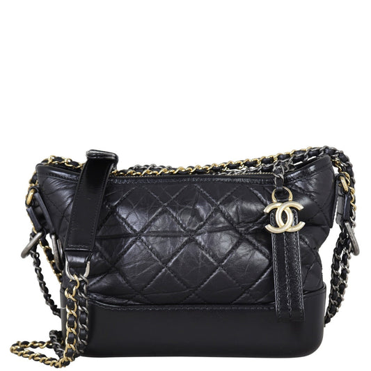 Chanel Gabrielle Hobo 24 series Black Small Hobo Bag