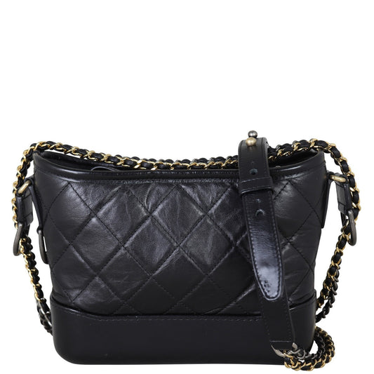Chanel Gabrielle Hobo 27 Series Black Small Hobo Bag
