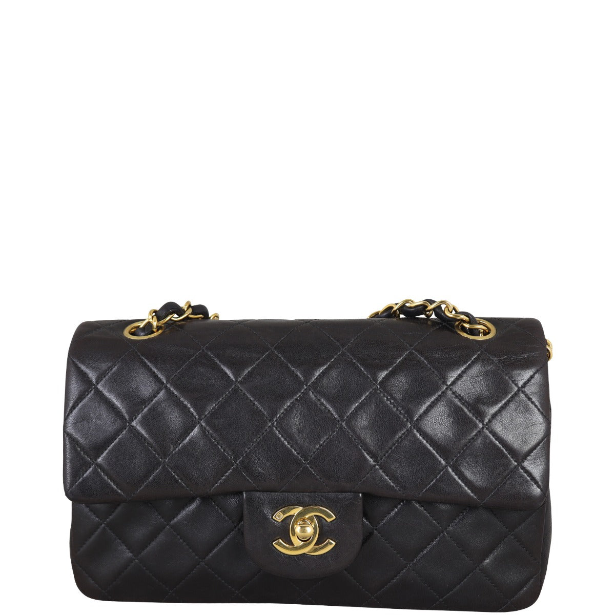 Chanel Classic Double 3 Series Handbag Black Small