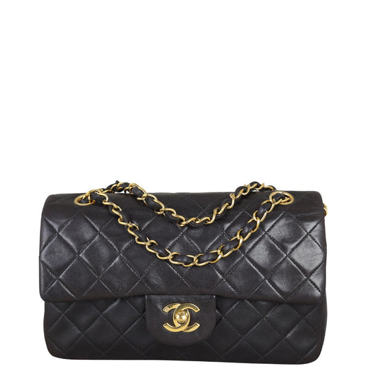 Chanel Classic Double 3 Series Handbag Black Small